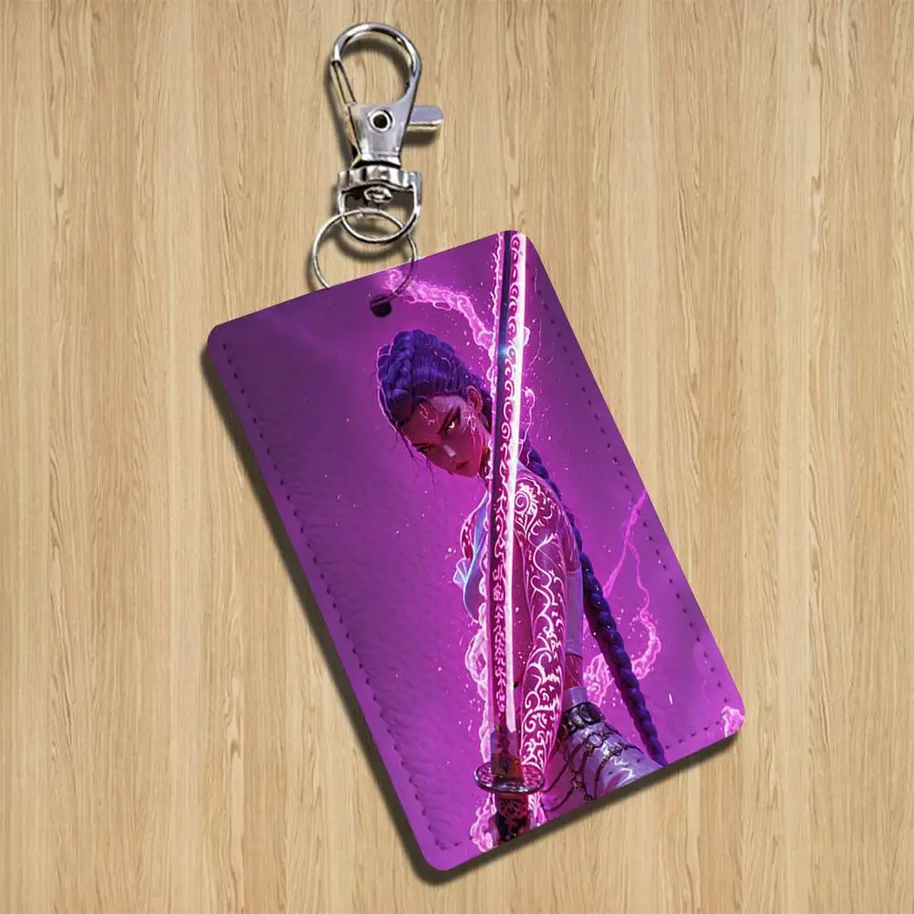 R-Rumi j-Jinu شيطان الصيادين الكرتون المغني أنيمي بطاقة المفاتيح موضة قلادة حقيبة معرف بطاقة الباب حافظة حافلة بطاقة لطيف الكبار