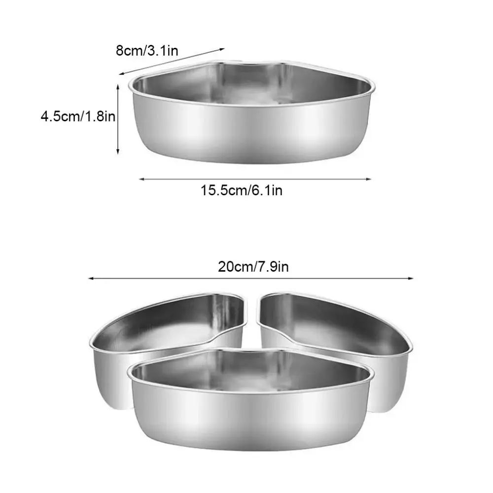 Stainless Steel Steaming Plate Fan Shaped Divided Steaming Plate Grid Household Food Steaming Bowl  Tray Kitchen Accessories
