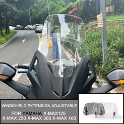 Universal Motorcycle Windshield Extension Adjustable Spoiler Deflector For YAMAHA X-MAX125 X-MAX 250 X-MAX 300 X-MAX 400