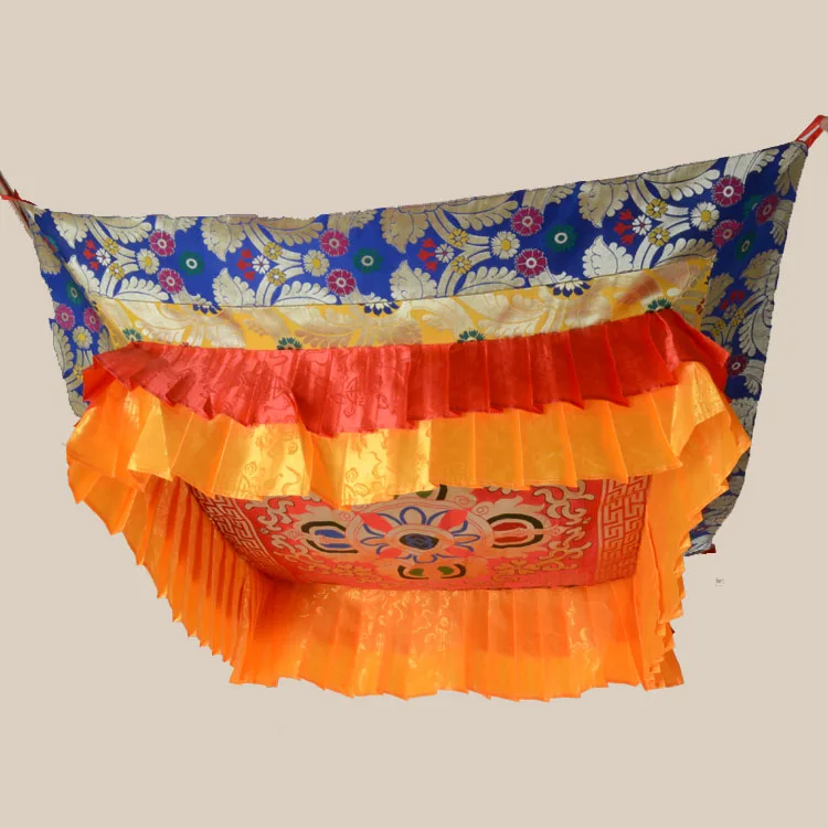 100CM  Buddhist supply Buddhism HOME Temple altar Embroidery figure of the Buddha Hanging Altar Vajra Roof ceiling cover curtain