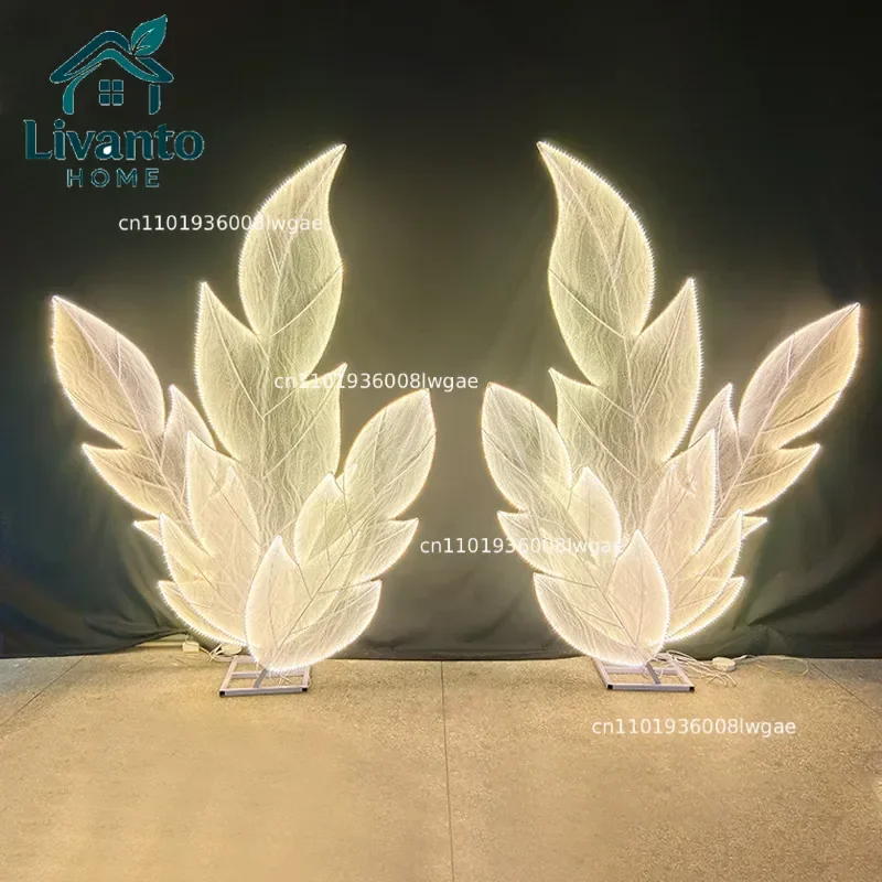 

Wedding props arrangement luminous butterfly wings stage decoration ceiling wedding road guide scene arrangement ornament manufa