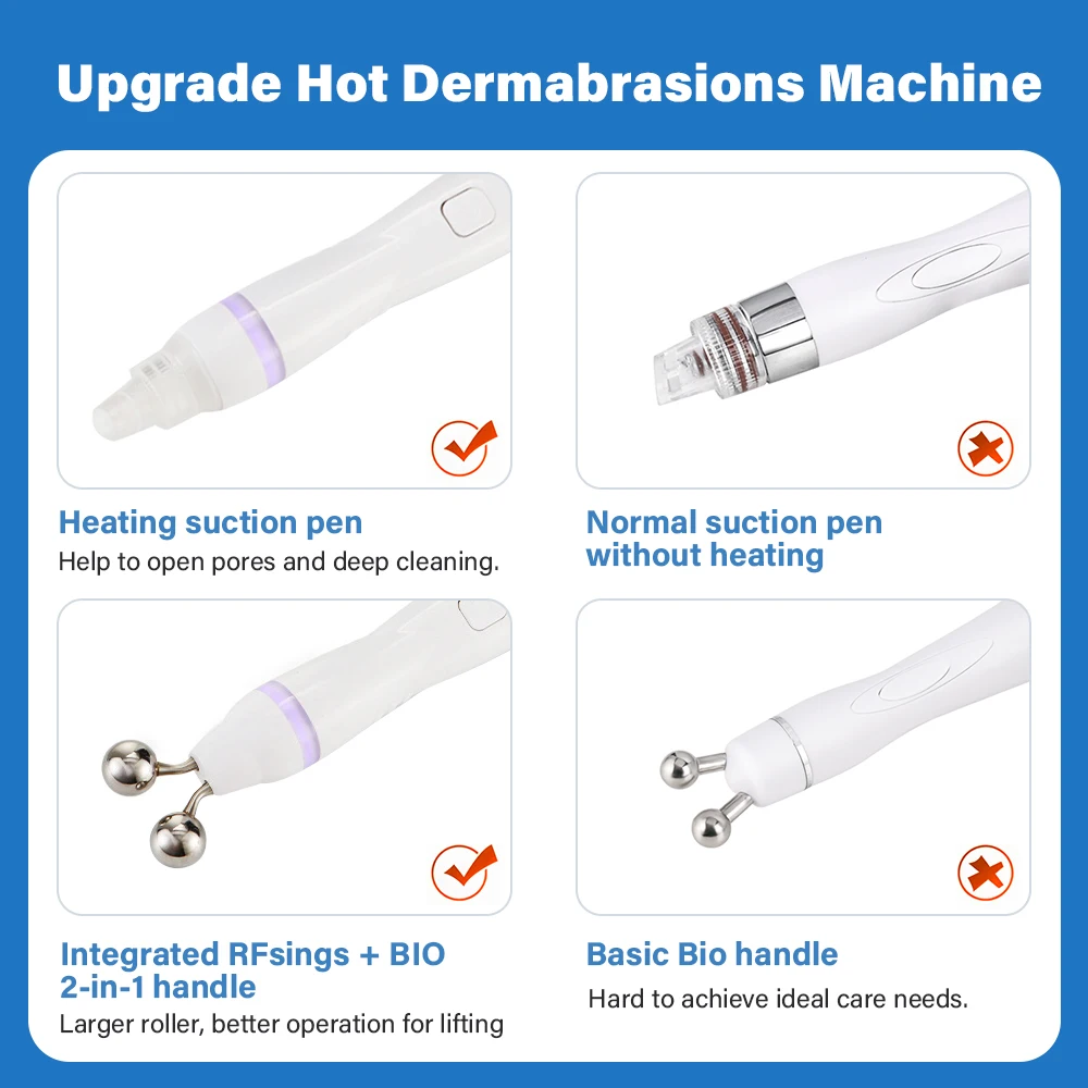 YTYINHot فقاعة فراغ إزالة الرؤوس السوداء هيدرو الأكسجين رذاذ تجميل الوجه هاين مع 9 لغات #5