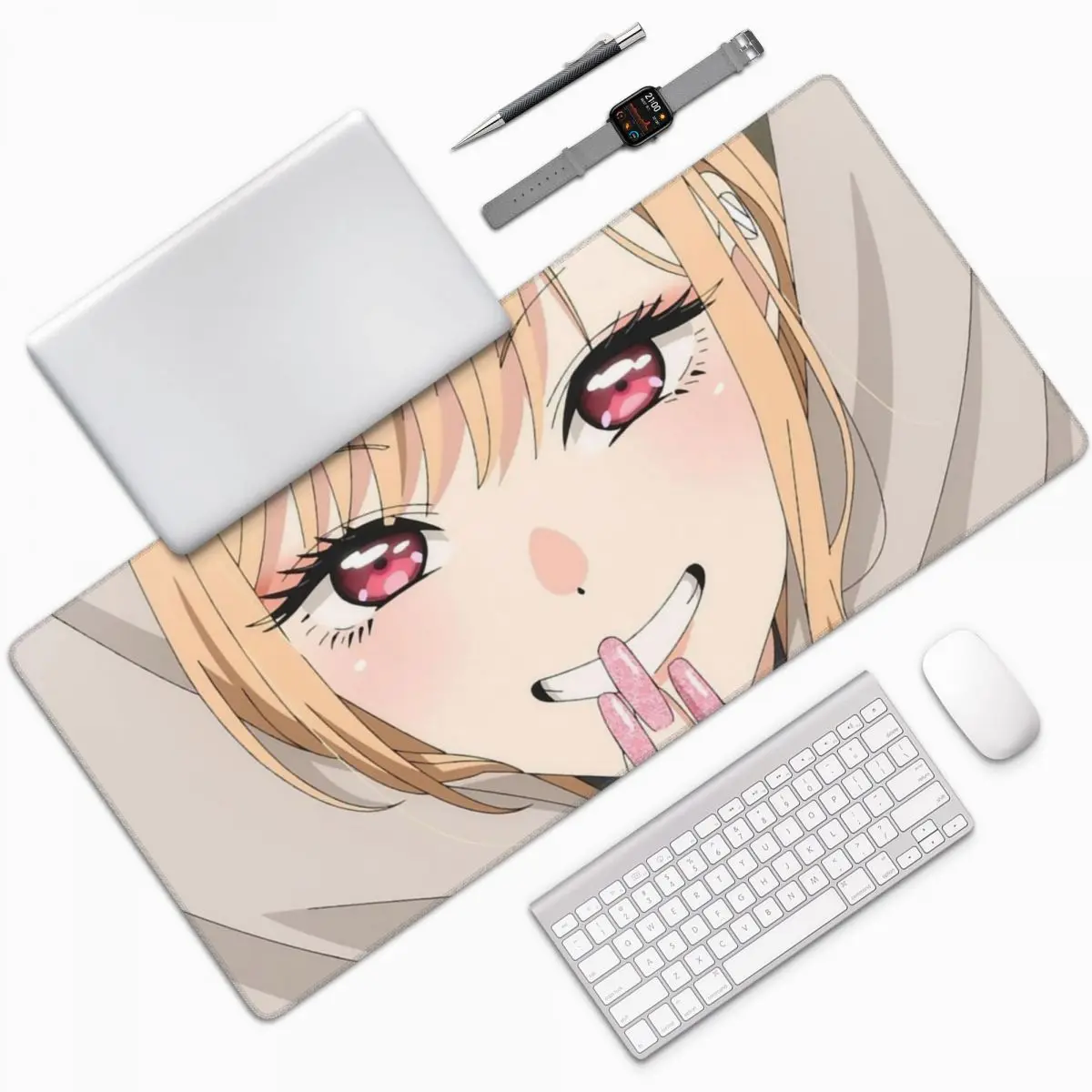 My Dress-Up Darling Anime Kitagawa Large Mouse Pad Computer Keyboard Mouse Mat PC Laptop Desk Mat Office Accessories Table Mats