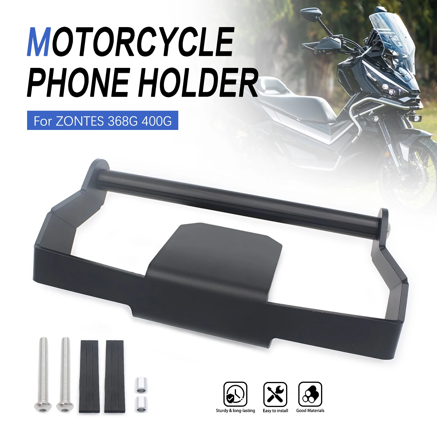 Motorcycle Part New 368G Navigation Bracket For ZONTES 368G 400G GPS Bracket ZT 368 G ZT 400 G Mobile Phone Bracket Modification