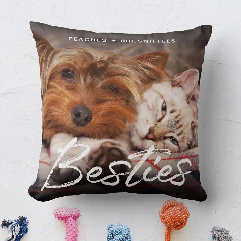 

Personalized Pet Dogs Cats Photo Pillow,Customized Portrait Pillows,Custom Animals Pillow,Birthday Memorial Gift,Pet Lover Gifts