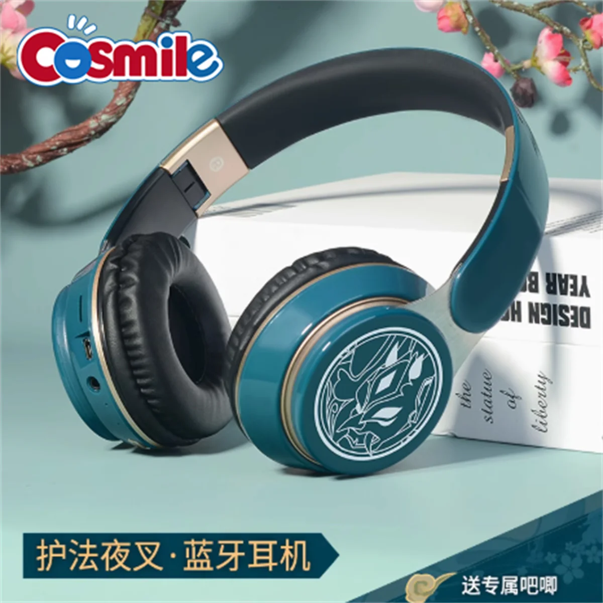 Genshin Impact Peripheral Bluetooth Headset Xiao Klee Hutao Zhongli Anime Game Figures Voice Prompt Over-Ear Bluetooth Headphone