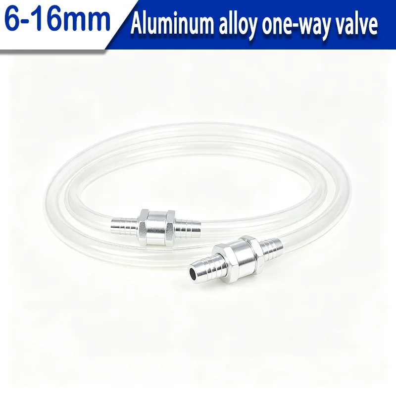 Aluminum Alloy One Way Check Valve Pagoda Connector High Pressure Vacuum Air Oil Water Gas Pipe Pneumatic Non Return Valve
