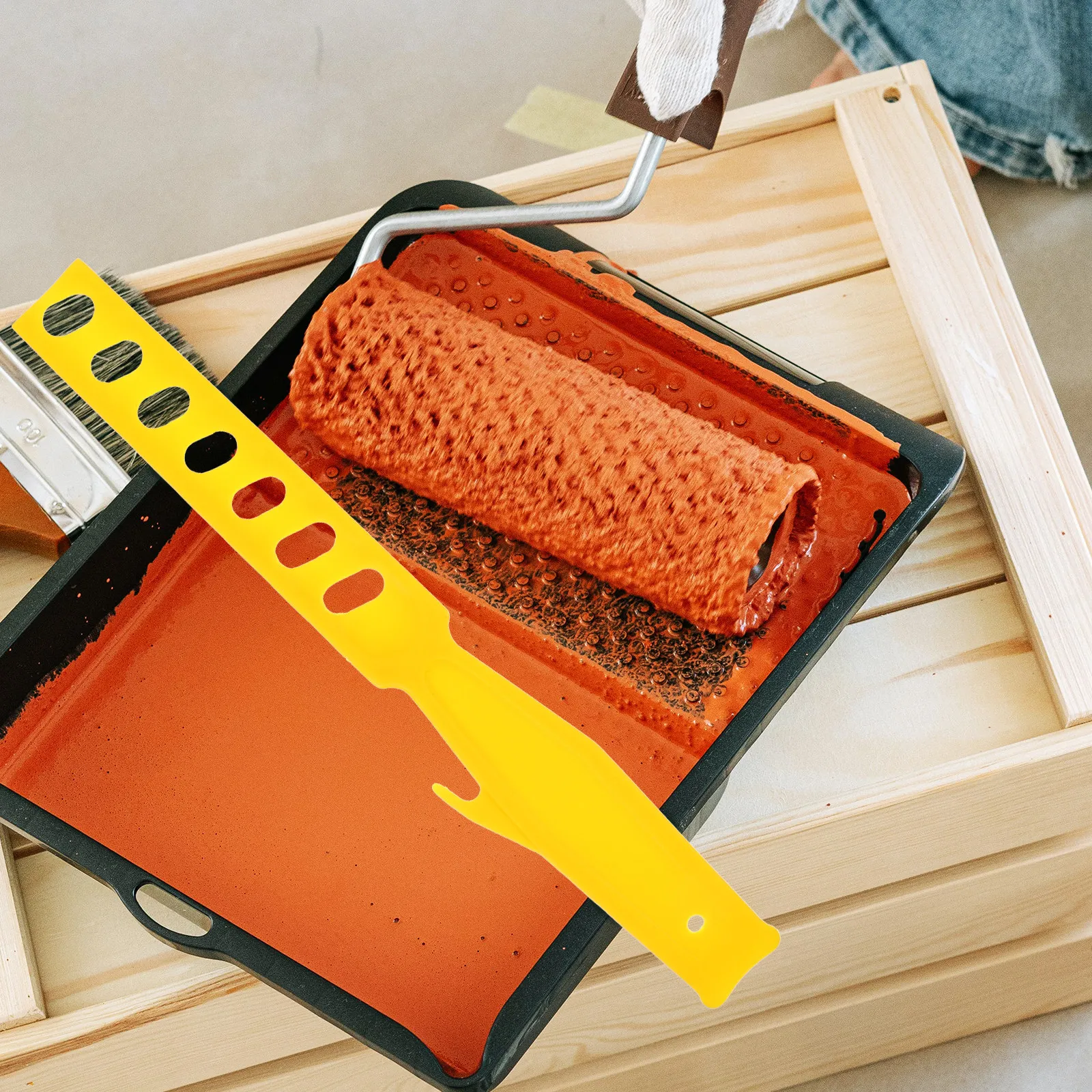 Paint Stirring Stick Plastic Reusable Manual Paint Mixing Rod Stirring Tool for Smooth Even Mixing and Efficient Painting