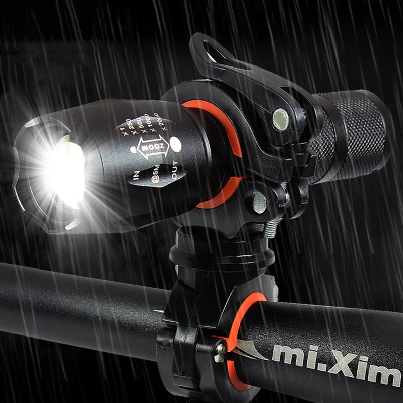 Imagem -06 - Lanterna Led Ultra Brilhante Tocha l2 v6 Acampamento Luz Modo Interruptor à Prova Impermeável Água Zoomable Bicicleta Luz Uso 18650 Bateria Litwod