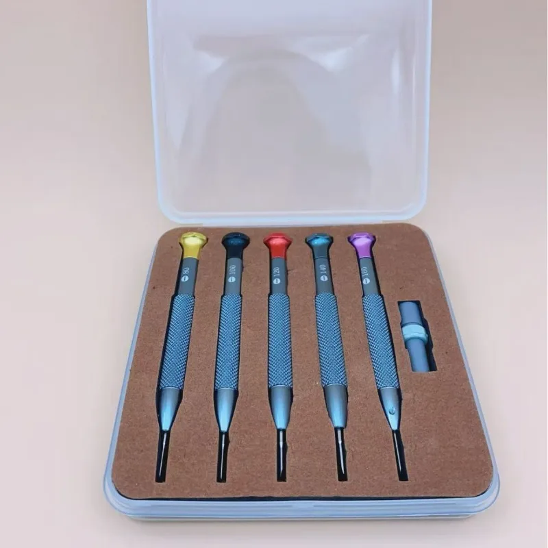 Watch repair tools 5 boxed large handle screwdrivers 5 precision screwdrivers, one-word watch screwdriver driver