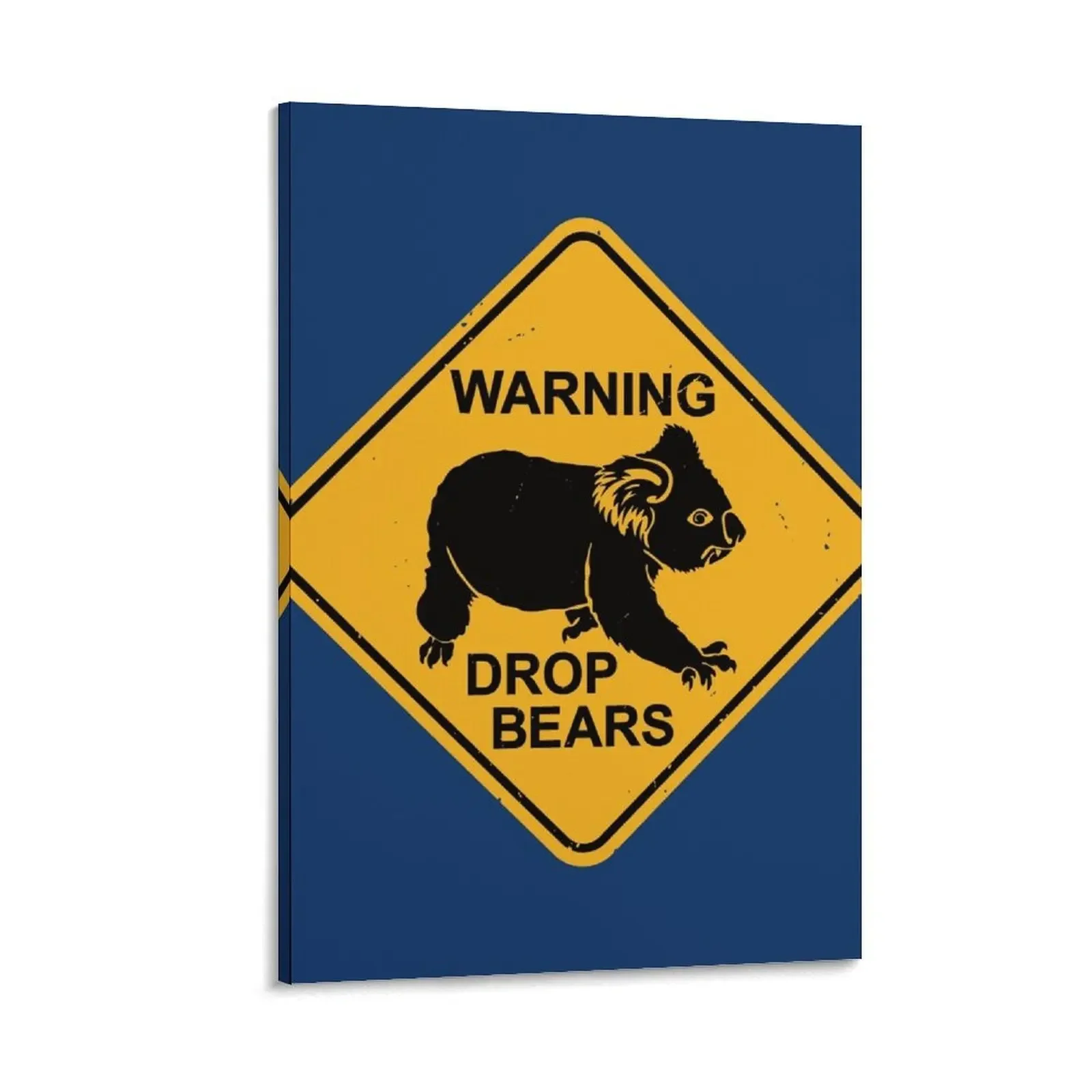 

Warning - Drop Bears - Funny Koala Road Sign Canvas Painting Decoration home Wall paintings anime posters