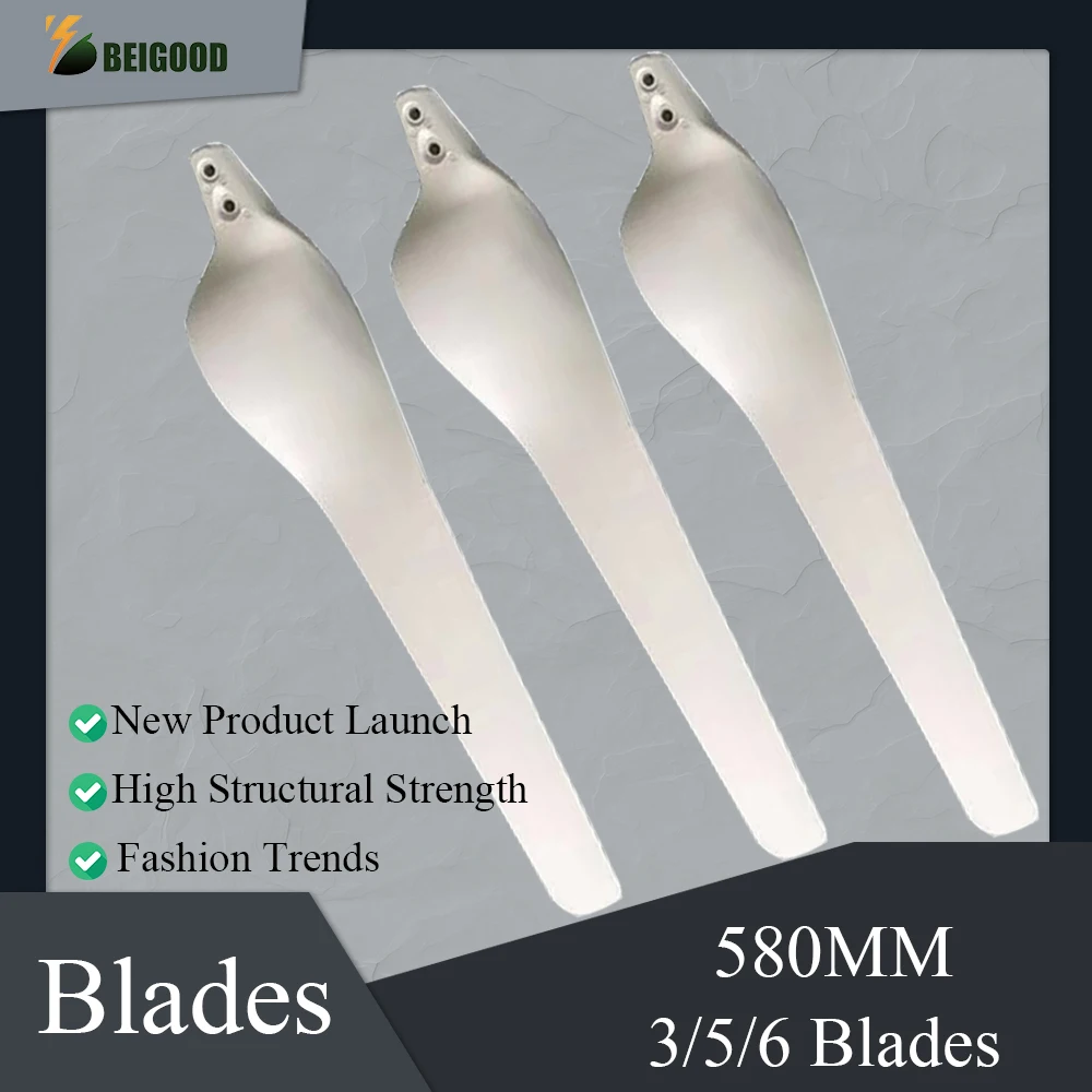 580mm High Strength Carbon Fiber with Nylon Wind Blades for Wind Turbine Assemble Freely