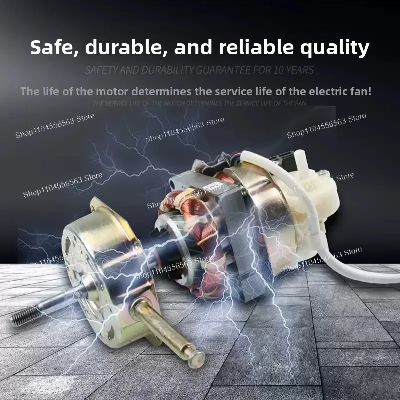 

Universal Electric Fan Replacement Motor, Fits Oscillating Floor Fans, Table Fans & Household Fans, High-Power Quiet Type