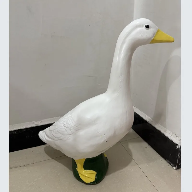 oversized big white goose white goose porch goose ornament art ornament