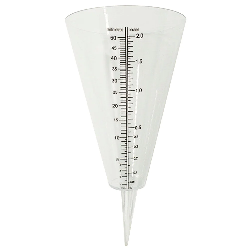 Plastic Reusable Portable Rain Meter Rain Gauge Plastic Rain Gauge Rain Gauge With Clear Scale for Yard Measuring Rain Outdoor