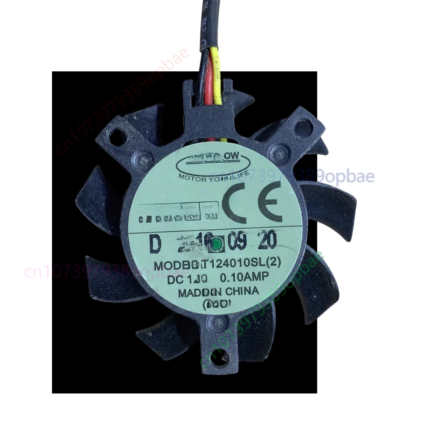for T124010SL(2) 12V 0.10A 36mm Silent Fan 332.3cm Hole Pitch Low Noise Cooling Fan For Motherboard PC