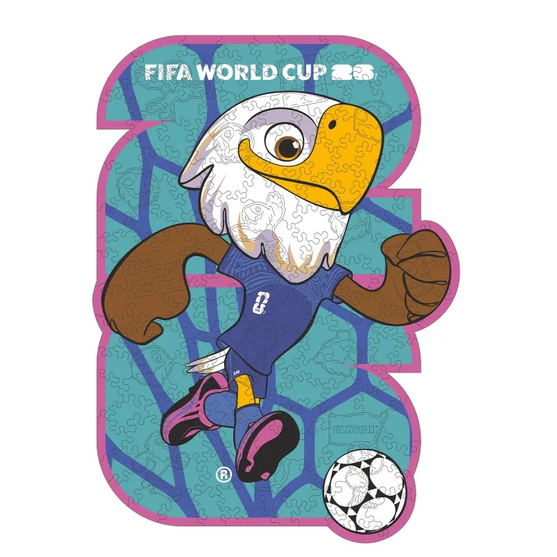 

Деревянный пазл-головоломка "Маскот CLUTCH Чемпионата мира по футболу FIFA" – креативная рекламная игрушка для детей, идеальный подарок для дома, модный сувенир для взрослых и детей