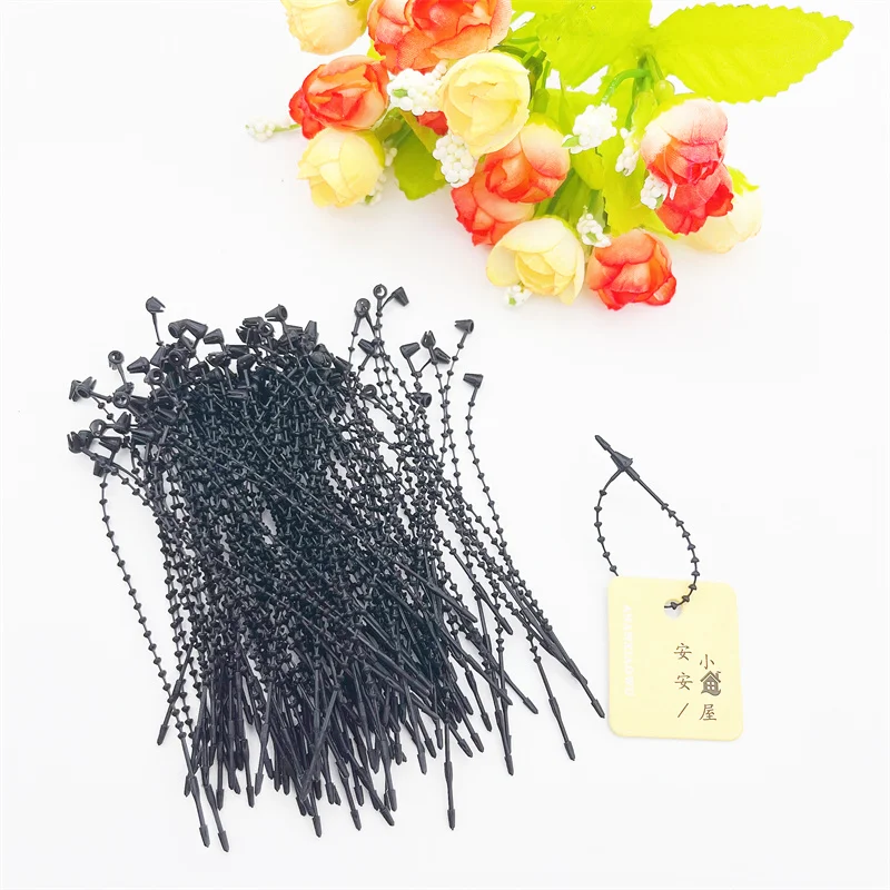 10000Pcs/Milieu Plastic 3/5/7/9 Inch Vergrendeling Tag Touw Kleding Accessoires Diy Schoenen En Hoeden kleding Tag Touw Groothandel