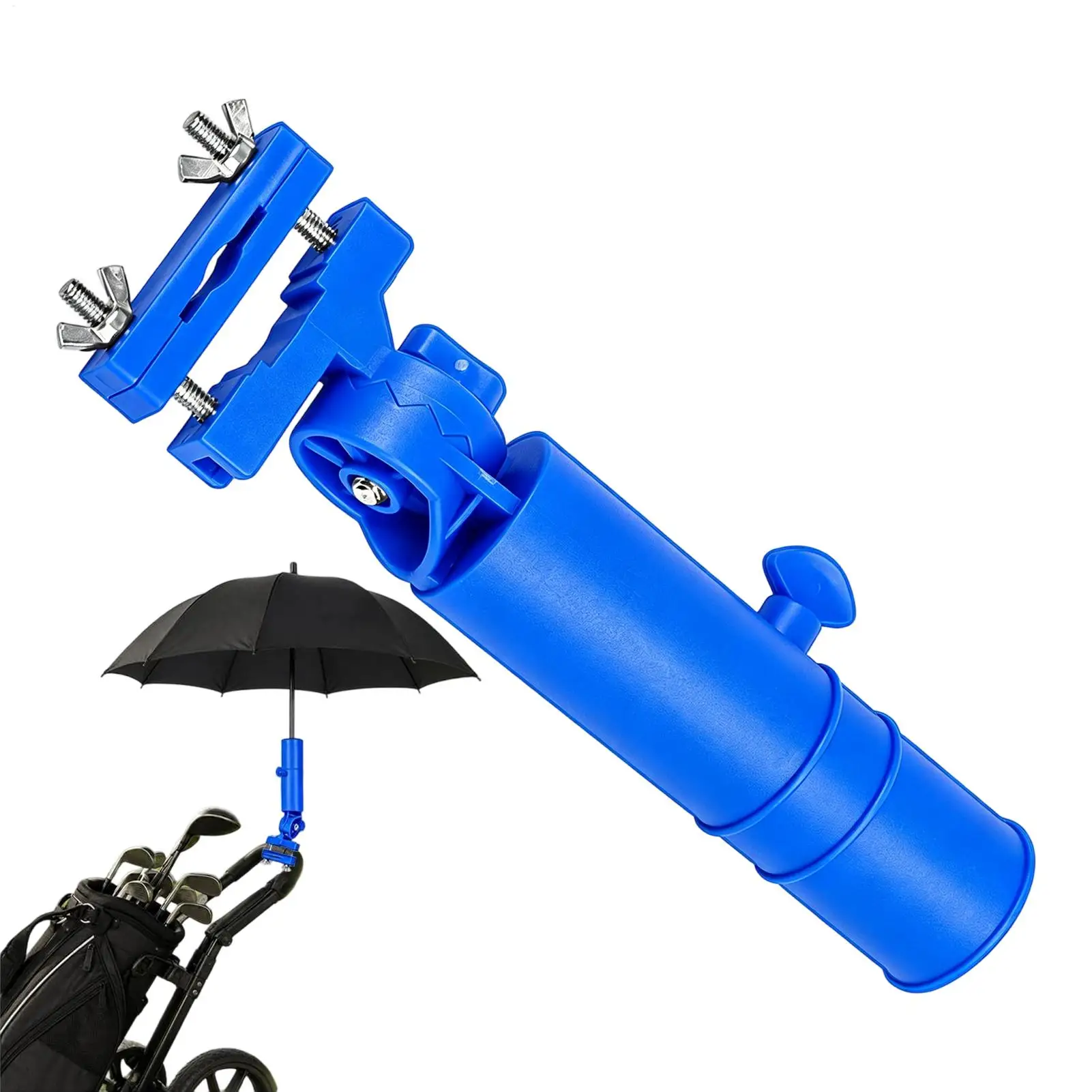 Golf Cart Umbrella Holder Windproof Adjustable Cylindrical Stand Wheelchair Umbrella Holder  For Wheelchair Bicycle Scooter