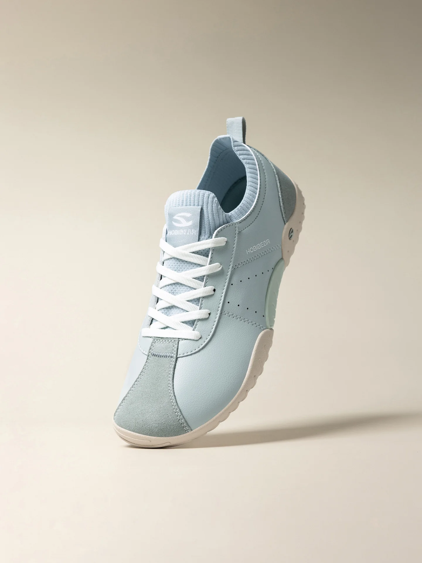 HOBIBEAR Sneaker mit breiter Zehenbox für Herren und Damen, minimalistische Wanderschuhe aus Kunstleder, leichte Schnür-Freizeitsneaker – Detail 18