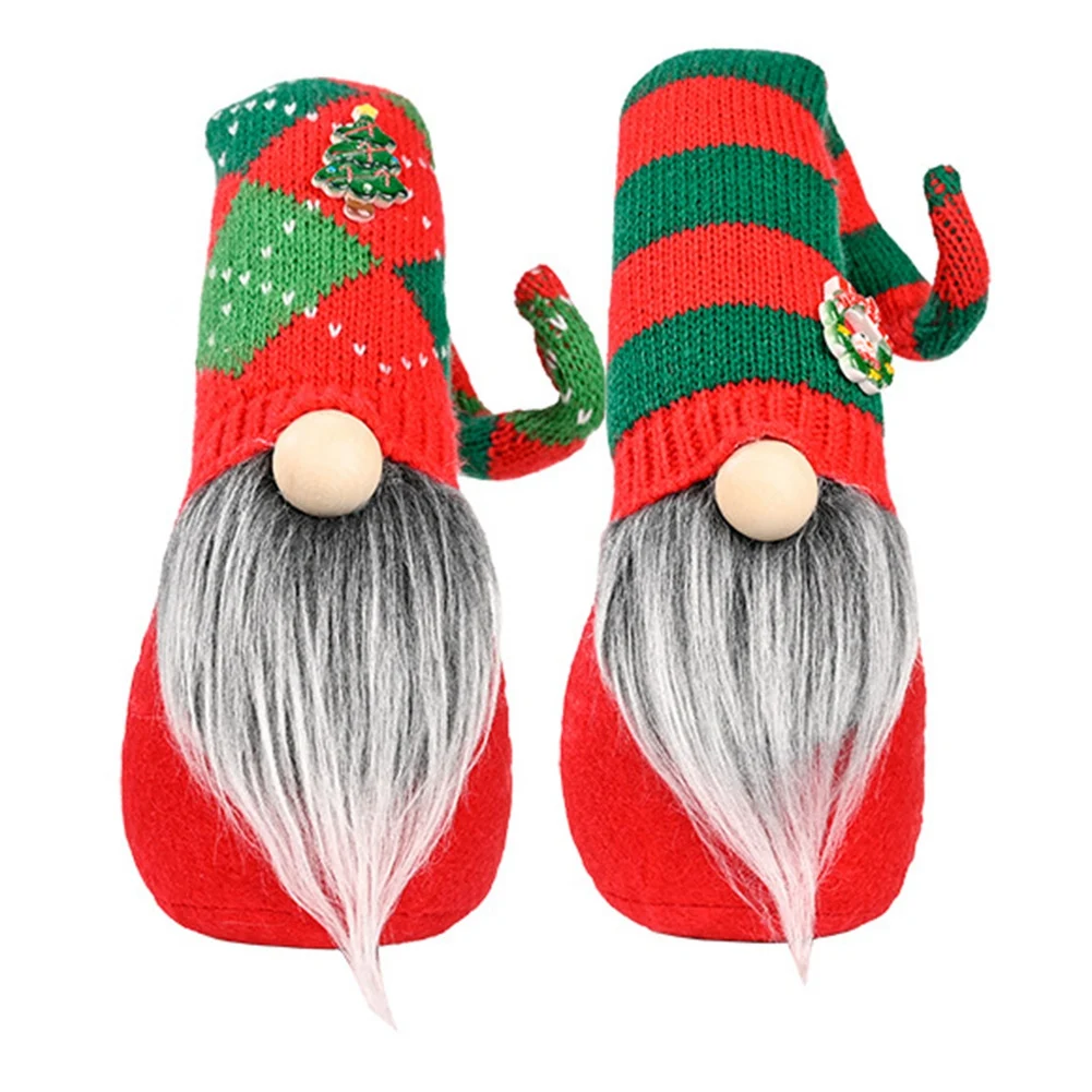ABLU-dánño duende, decoración navideña para el hogar, Gnomo nórdico, Dios tierra, Gnomo sin rostro de felpa, adornos navideños, Gnomo de Papá Noel, Rudolph