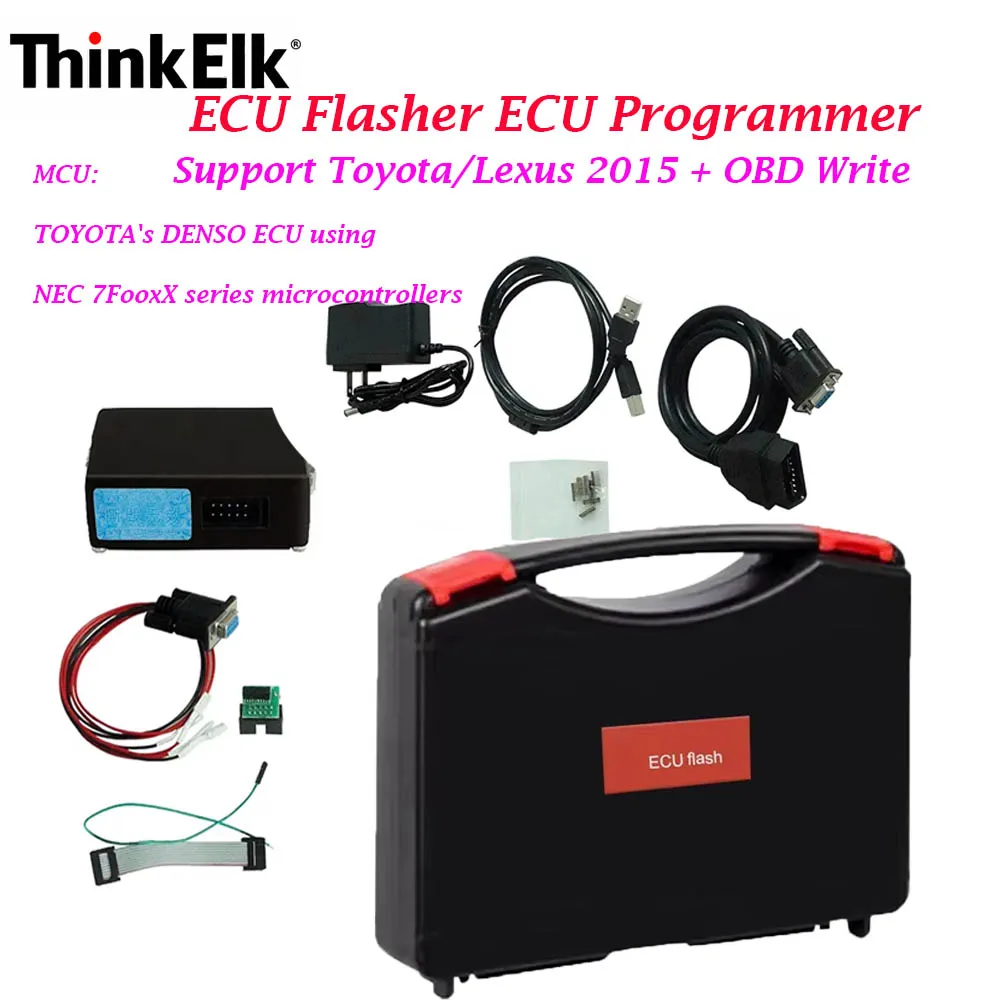 Professional for Toyota Denso ECU programmer ECU Flasher For TOYOTA/LEXUS/SCION via internal 20 pin or 26 pin JTAG connector