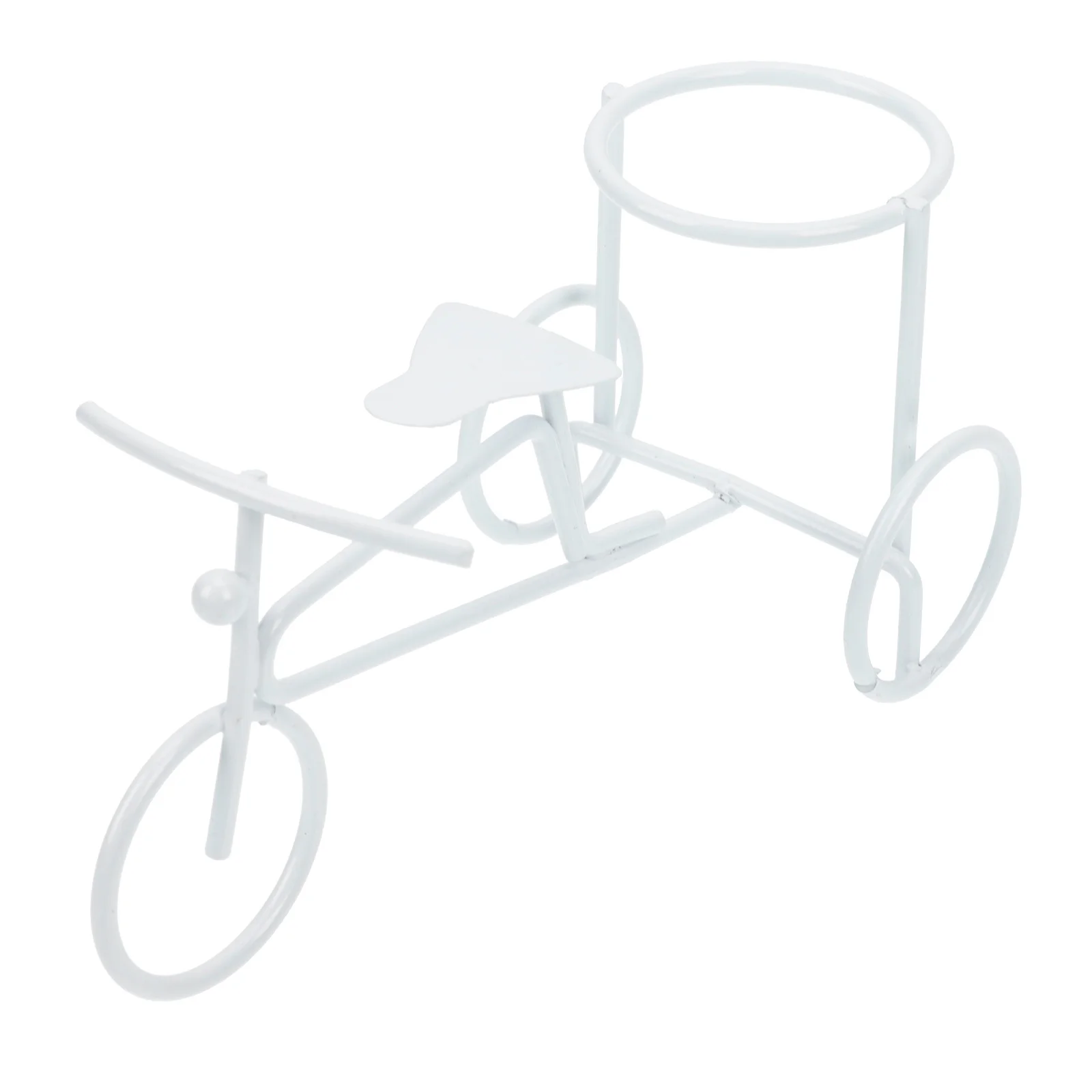 

Iron Art Bike Shaped Candlestick Metal Holder Compact Mini Cup for Birthday Party Wedding Romantic Decor