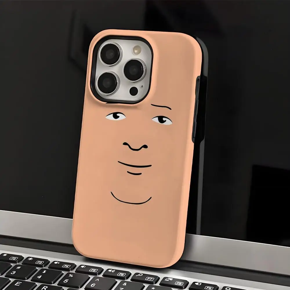 

Cartoon K-King of the H-Hill Phone Case INS For IPhone 16 15 14 13 12 11 Pro Max X XR XSMax 7 8 Plus Glossy Film Hard PC Cover