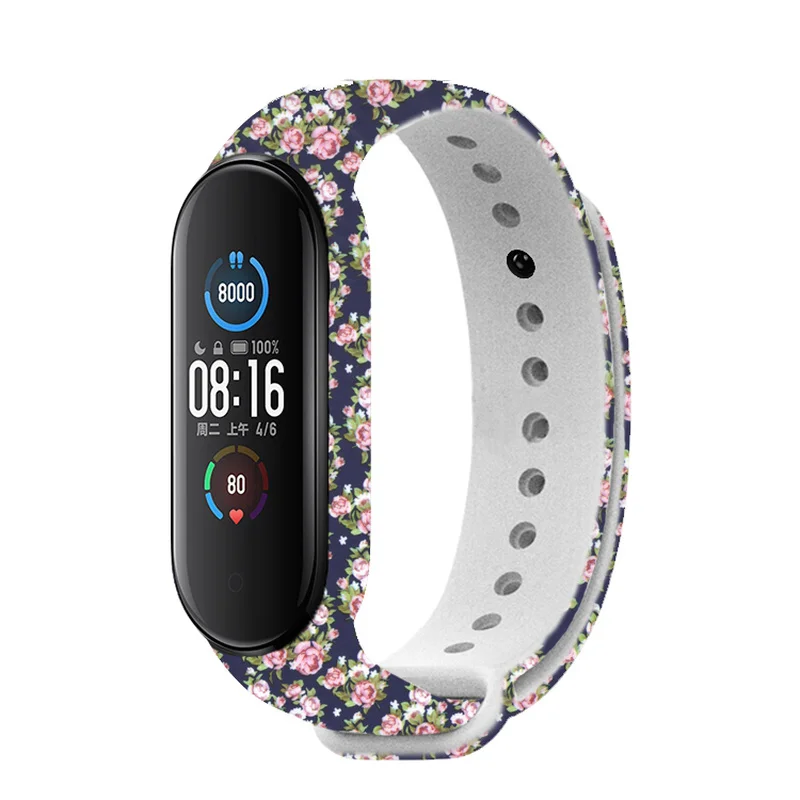 Correa de silicona para Xiaomi Mi Band 5, 4, 3, repuesto de pulsera, Color de muñeca