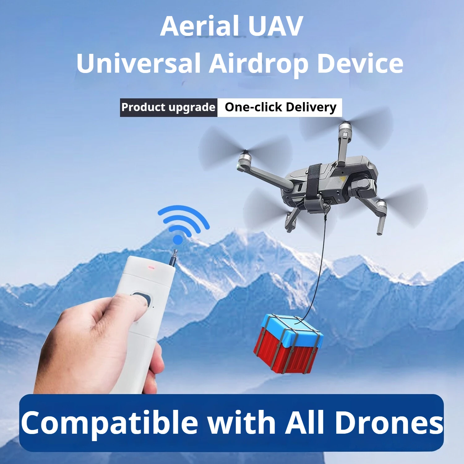 

Universal Drone Airdropper Thrower Toy Accessory Compatible with DJI Mavic Air 2S and Autel EVO Series Drones