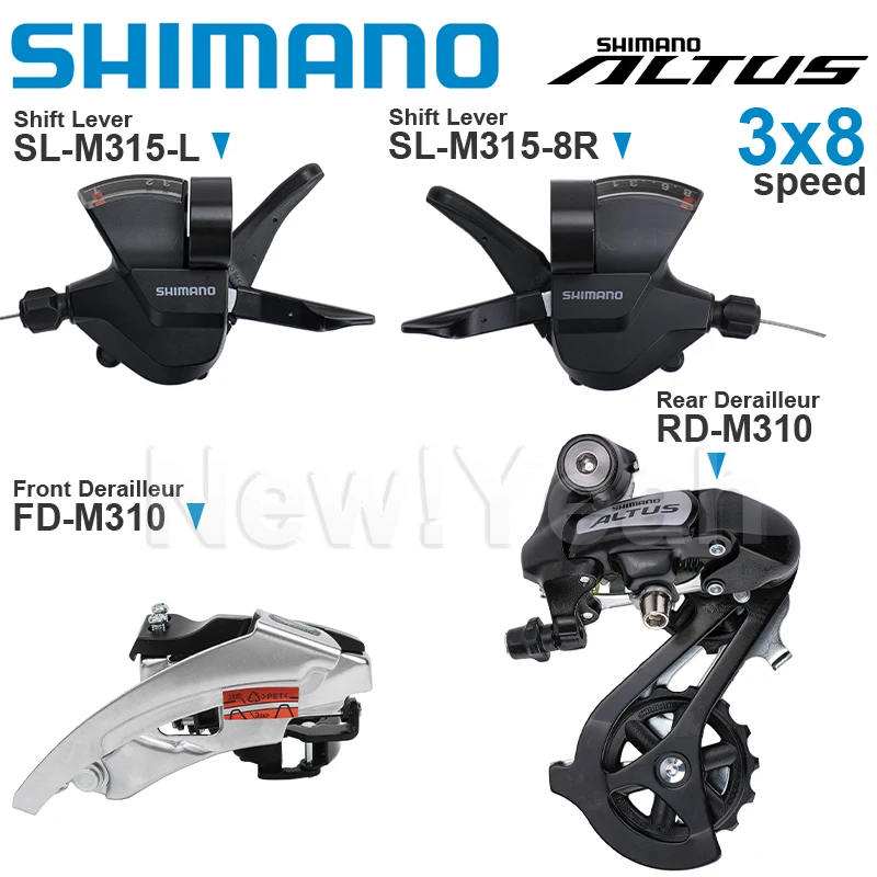 AliExpress Shimano SHIMANO ALTUS M315 3x7/8 Speed Groupset with SL-M315 Shifters and FD-M310 RD-M310 Rear Derailleur Original parts