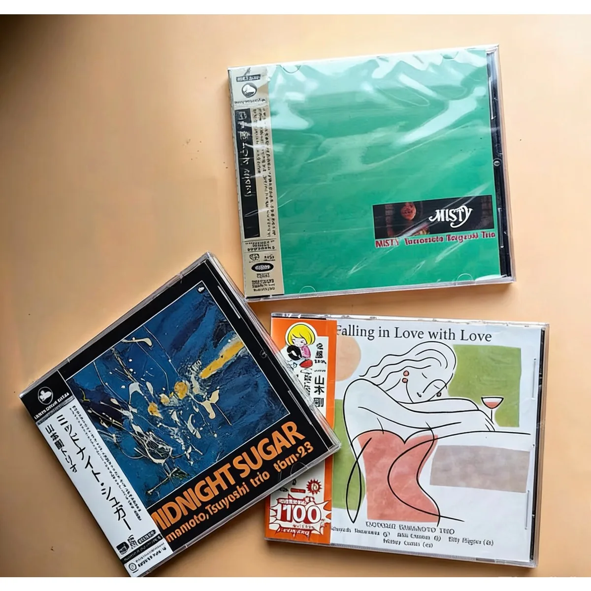 

Tsuyoshi Yamamoto Trio Jazz 3CD: Misty, Midnight Sugar, Falling in Love with Love Japanese Jazz Trio Audio CD for Collectors