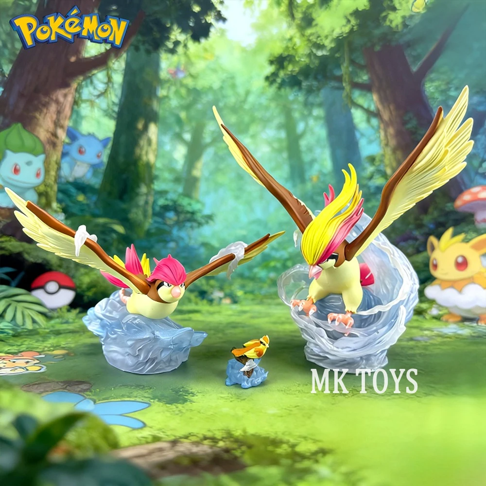 3-17cm Anime Pokemon Figur Pidgey Evolutionary Group Actionfiguren PVC Sammlungsmodell Spielzeug für Kinder Geschenke