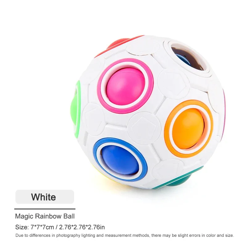 Boule de Puzzle arc-en-ciel magique créative, jouets Anti-Stress pour enfants et adultes, couleurs assorties, jeux amusants, cadeaux