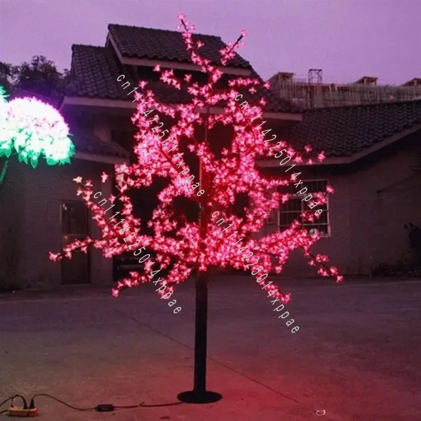 110 220VAC Rainproof Fairy Garden Christmas Decor LED Artificial Cherry Blossom Tree Light Christmas Light 480pcs LED Bulbs