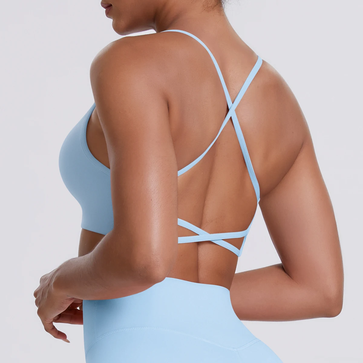 Sports Bra Seamless Yoga Top Women Fitness Article Gym Active Wear Back Cross Workout Push-up Fitness Running Underwear
