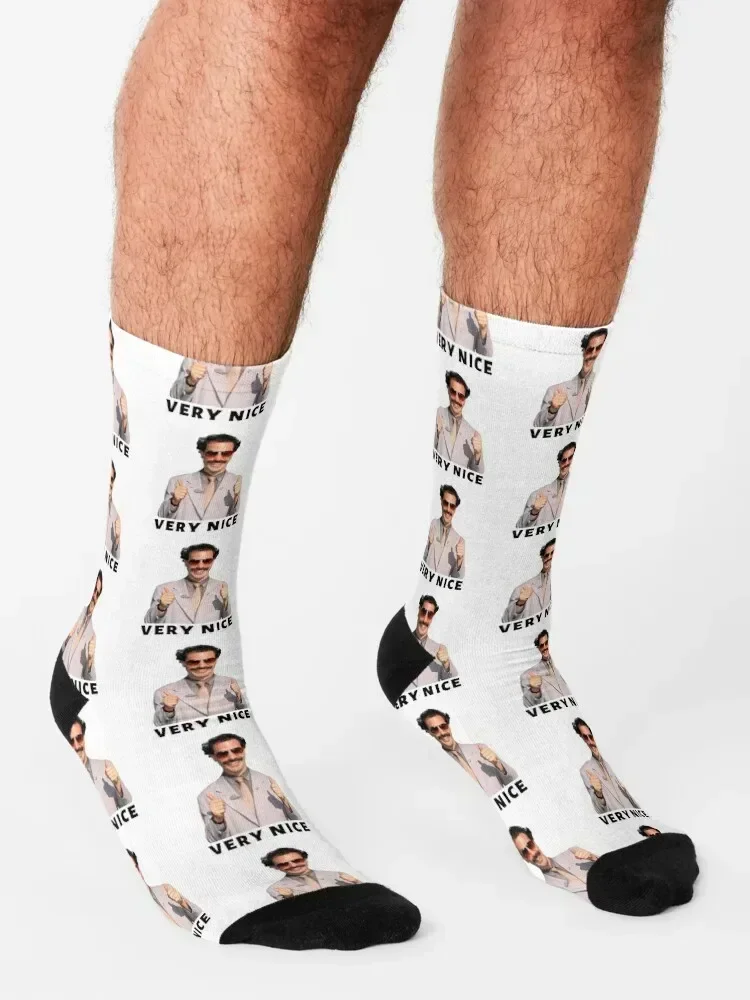 Borat Very Nice Socks kids luxury Wholesale Stockings compression Socks Men Women's