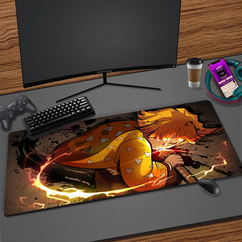 Anime Demon Slayer Kimetsu No Yaiba Mouse Pad Gaming XL Custom Home HD Mousepad XXL Mouse Mat keyboard pad Soft PC 30x80cm