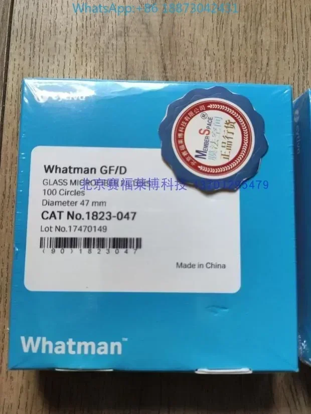 Whatman GF/D 47mm 1823-047 2,7um papel de filtro de fibra de vidro de alta carga