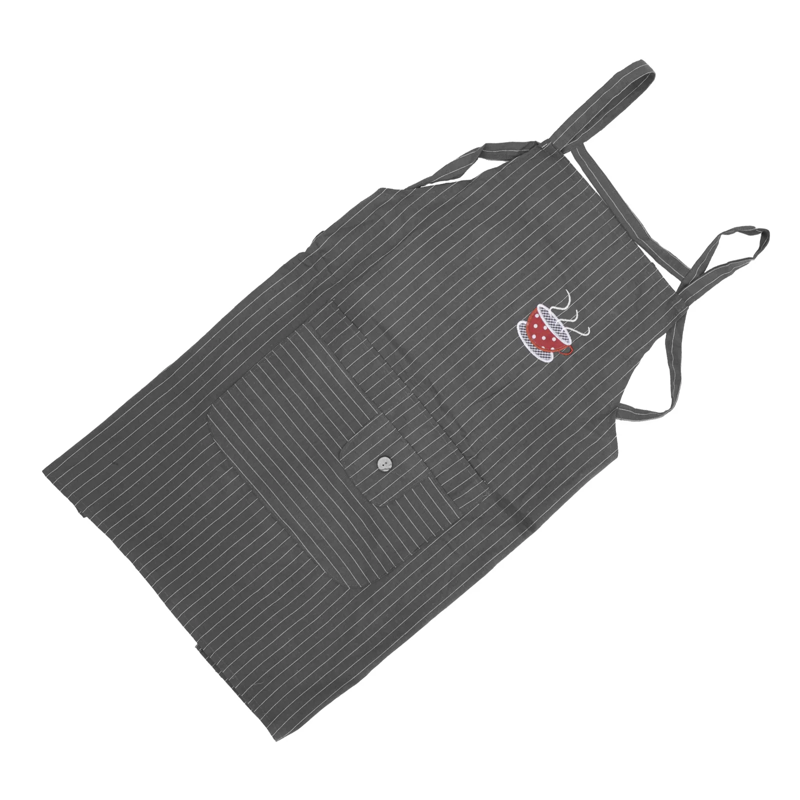 

Cotton Apron Green Suspender Anti Fouling Cooking Baking Housework Painting Stain Protection Large Pocket Kitchen