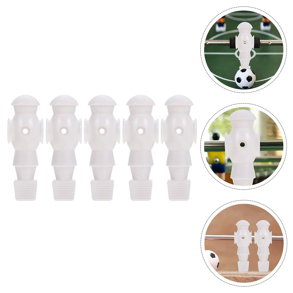 

5 Pcs Accessories Poker Player Tabletop Football Resin Soccer Figurines Replacement