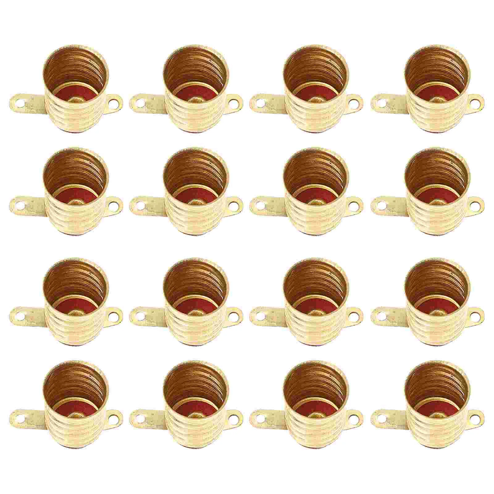 25 Pcs E10 Screw Lamp Holder Base Mini Light Bulbs Full Copper Experiment Accessories Physics Teaching Home