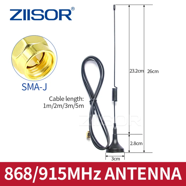 Antena Meshtastic 868MHz LoRa 915 MHz dla LoraWan 4dBi Montaż Magnetyczny SMA Męski z Kablem Antenowym do Modułu Bezprzewodowego