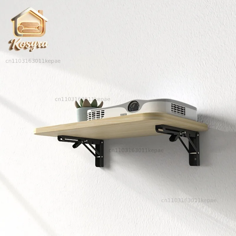 

Wall Mounted Projector Shelf Floating Media Player Holder for Bedroom Set-Top Box Storage Rack Sturdy Wall Shelf for Electronics