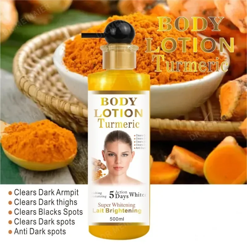 

Turmeric whitening Body Lotion Moisturizes Brightening Skin,Removes Dark Spots,Equalizes Skin Tone,Improves Dullness Cures Acne