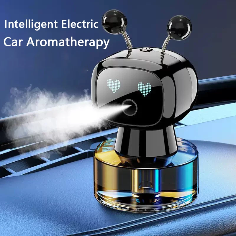 

Car Air Freshener AI Smart Robot Rechargeable Fragrance Auto Diffuser Air Freshener Aromatherapy Perfume Car Interior Decoration