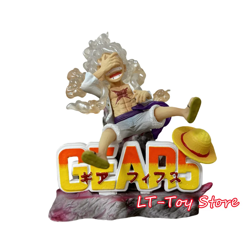 

10cm/3.93in Anime One Piece Gear 5 Luffy Figure Collectible Model Toy Gift