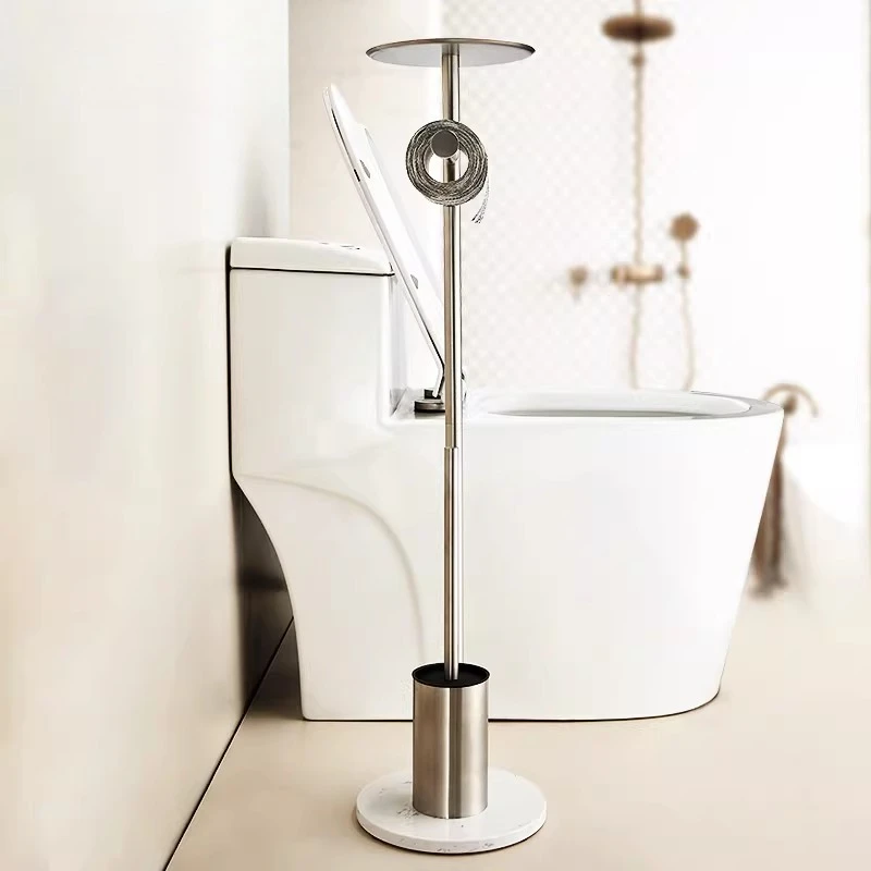 

Напольный держатель для туалетной бумаги с полкой для хранения, экономящий место органайзер для ванной комнаты