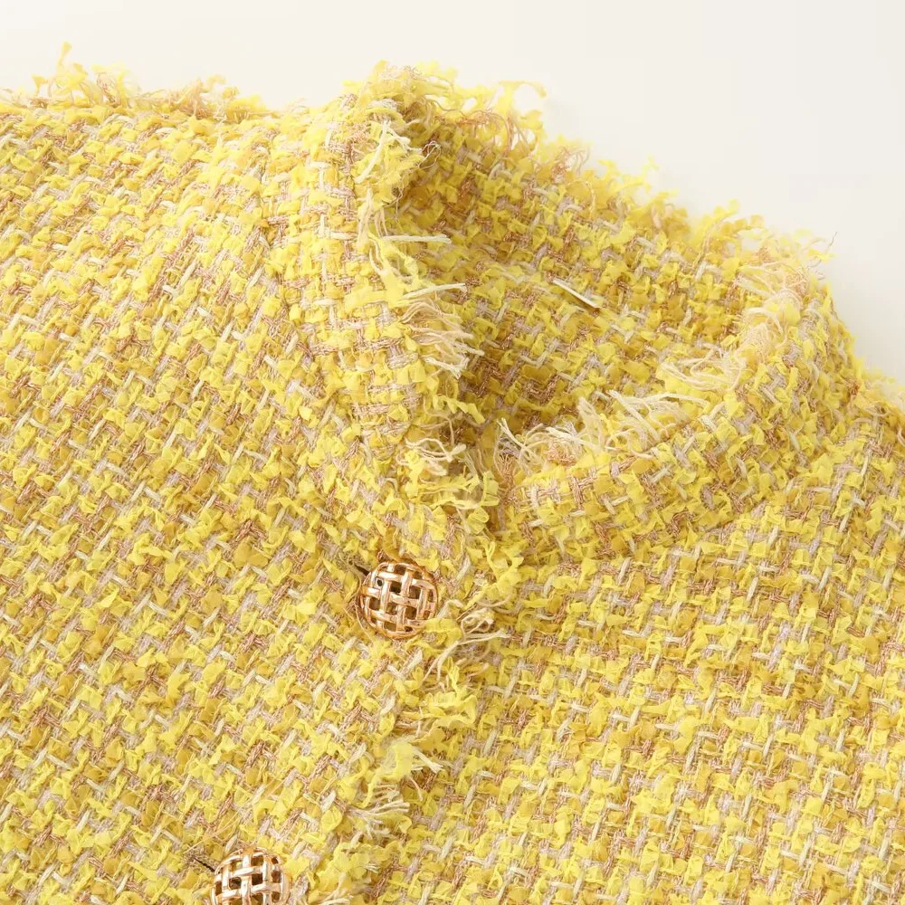 レディース新作ファッション 小香風 ウール素材 長袖 ポケット飾り ショートコート ジャケット トップス