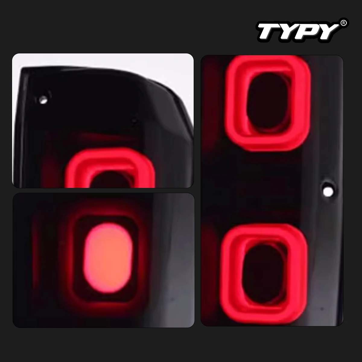 TYPY Car Tail Lights For LandCruiser LC76 LC78 LC79 1984-2024 LED Car Tail Lamps Daytime Running Lights Dynamic Turn Signals